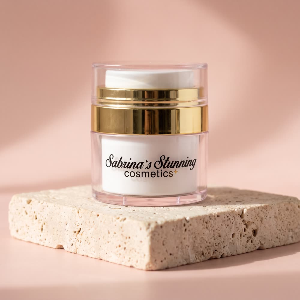 Sabrina's Stunning face moisturizer jar